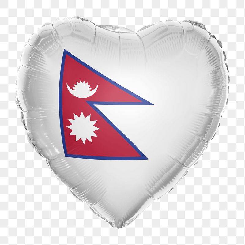 Nepal flag png balloon on transparent | Free PNG - rawpixel