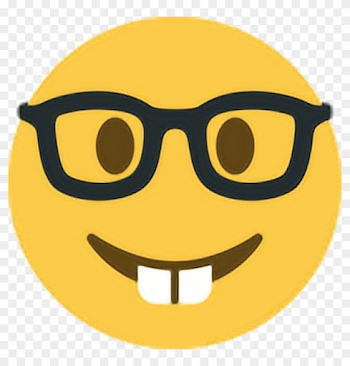 Nerd Emoji Twitter, HD Png Download (#127758), Free Download on Pngix