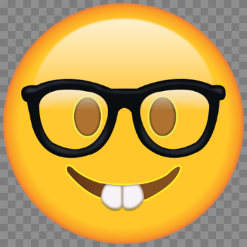 Nerd Emoji With Glasses | A.R.T | Emoji pictures, Emoji faces, Emoji