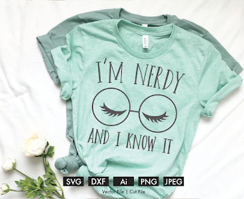 Nerdy Funny Cricut Cutting File Silhouette SVG PNG Clip | PNGio
