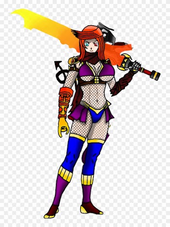 Nerissa Gladium Huge Furnace Outfit By Devil Wolf Cyclone - Cartoon