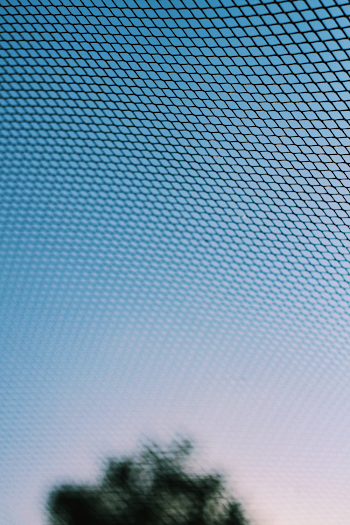net under blue skies