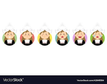 netherlands avatar with various expression