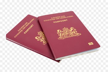 Netherlands Dutch passport Travel visa - passport vector 
