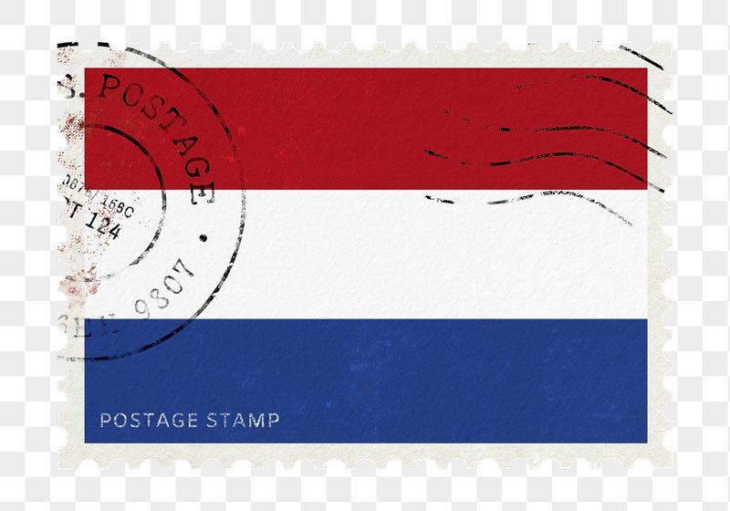 Netherlands flag png post stamp | Free PNG - rawpixel