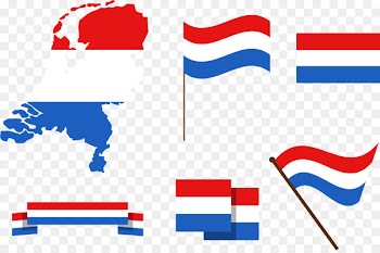 Netherlands Vector Map Illustration - Vector color of the flag 