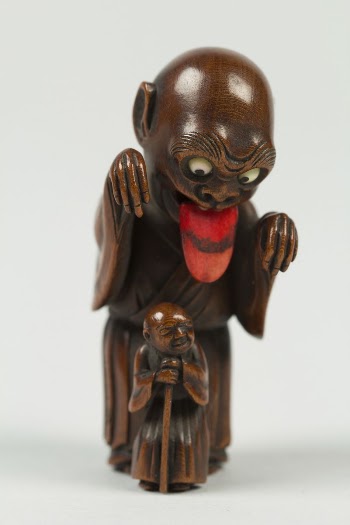 Netsuke of Bakemono and Blind | Free Photo - rawpixel