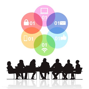 Network and connection meeting | Free stock vector - 394115