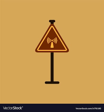 Network badge road sign wifi traffic symbol vector image