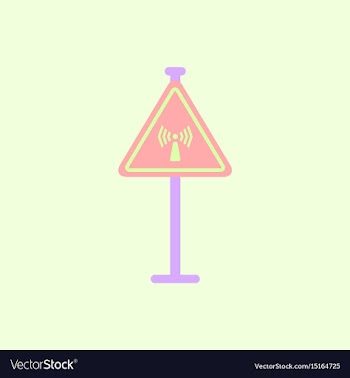 Network badge road sign wifi traffic symbol vector image