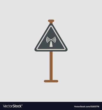 Network badge road sign wifi traffic symbol vector image