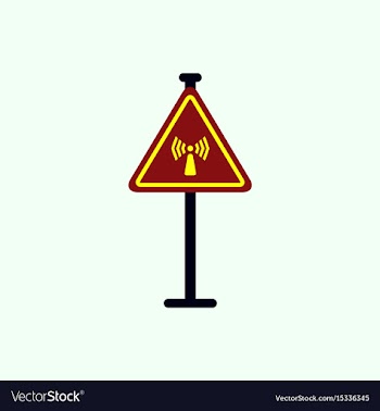 Network badge road sign wifi traffic symbol vector image