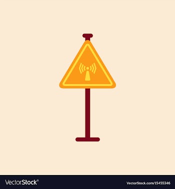 Network badge road sign wifi traffic symbol vector image