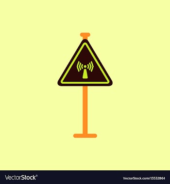 Network badge road sign wifi traffic symbol vector image