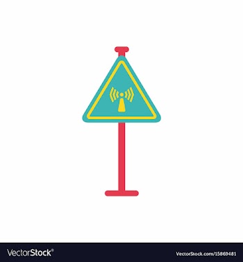 Network badge road sign wifi traffic symbol vector image