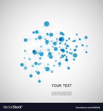 Network connection and DNA eps10 vector image