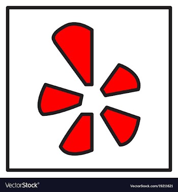 Network restaurant review social yelp icon vector image