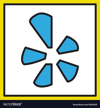 Network restaurant review social yelp icon vector image