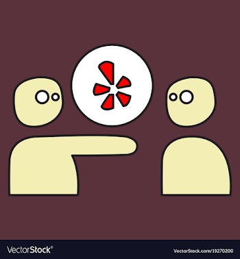 Network restaurant review social yelp icon vector image