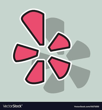 Network restaurant review social yelp icon vector image