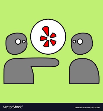 Network restaurant review social yelp icon vector image