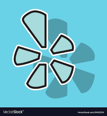 Network restaurant review social yelp icon vector image