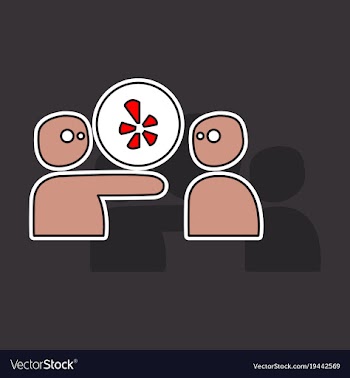 Network restaurant review social yelp icon vector image