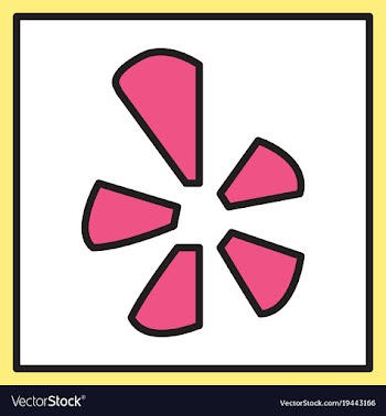 Network restaurant review social yelp icon vector image