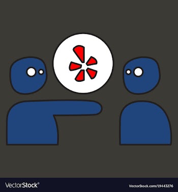 Network restaurant review social yelp icon vector image