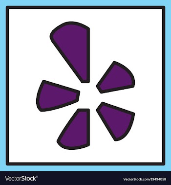 Network restaurant review social yelp icon vector image