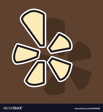 Network restaurant review social yelp icon vector image