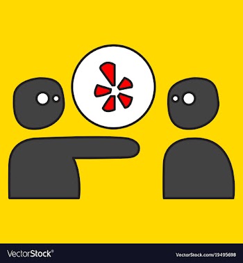 Network restaurant review social yelp icon vector image