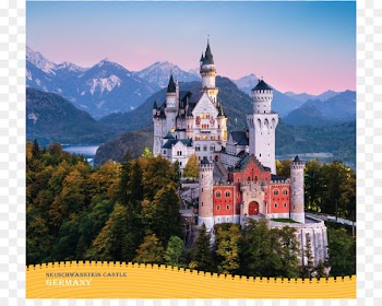 Neuschwanstein Castle Füssen Hohenschwangau Castle Linderhof Palace Bavarian Alps - calendar desk calendar 