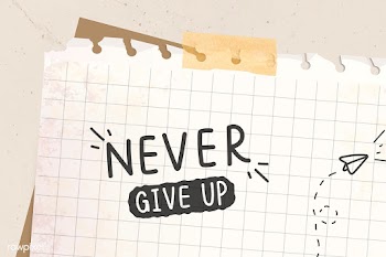 Never give up note | Free stock vector - 1016646