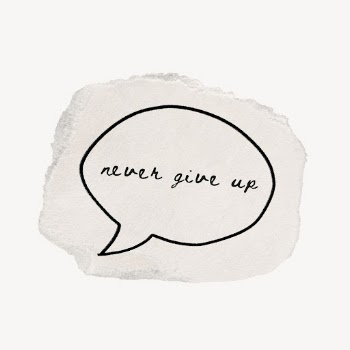 Never give up paper note | Free PSD - rawpixel