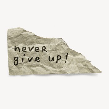 Never give up ripped paper | Free PSD - rawpixel