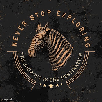 Never stop exploring logo design vector | Free stock vector - 463631