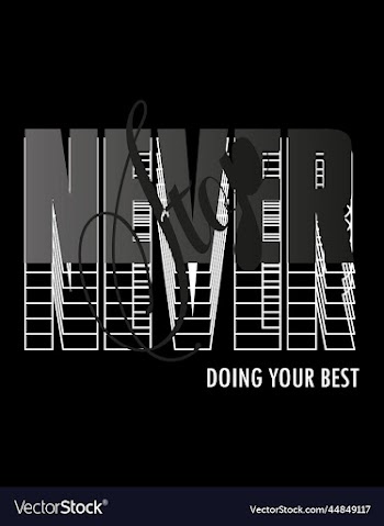 never stop typography for t shirt design premium