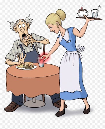 Never Touch The Top Rim Of A Cup - Food Handling Clipart