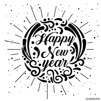 new 2019 year celebrate with ornamental style