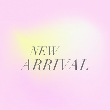 New arrival advertisement psd banner pink gradient blur template