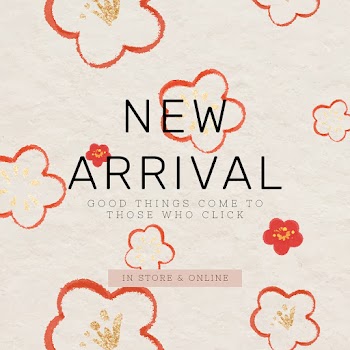 New arrival text floral background psd