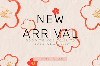 New arrival text floral background psd