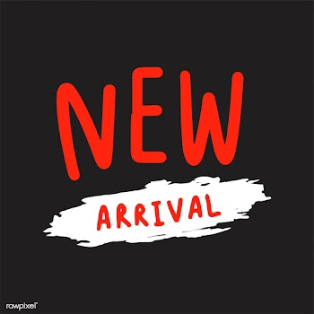 New arrival typography vector in red | Free stock vector - 472346