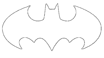 New Batman Symbol Stencil - Clipart library - Clip Art Library