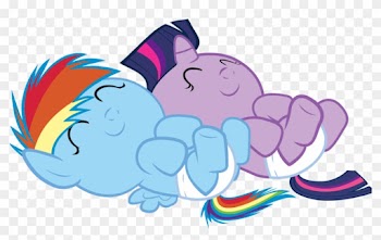 New Born Twilight And Rainbow Dash By Mintbronycrunch - Baby Rainbow Dash And Twilight Sparkle