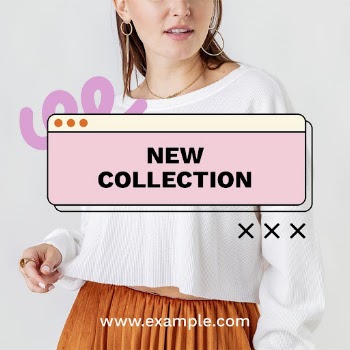 New collection Instagram post template, | Free PSD Template - rawpixel