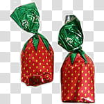 New DISCULPA, twp red and green gift boxes illustration transparent background PNG clipart