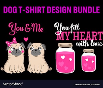 new dog t-shirt design bundle