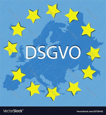 New dsgvo in europa data protection regulation vector image